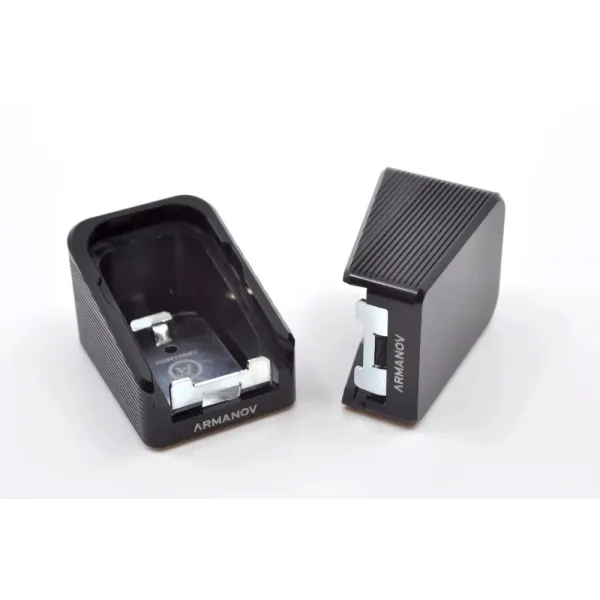 Armanov Talon de chargeur MPGLV2 +2 pour Glock - Bleu
