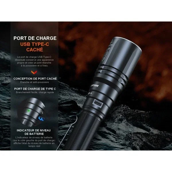 FENIX - HT30R - Lampe de poche laser blanc - 500 LUMENS