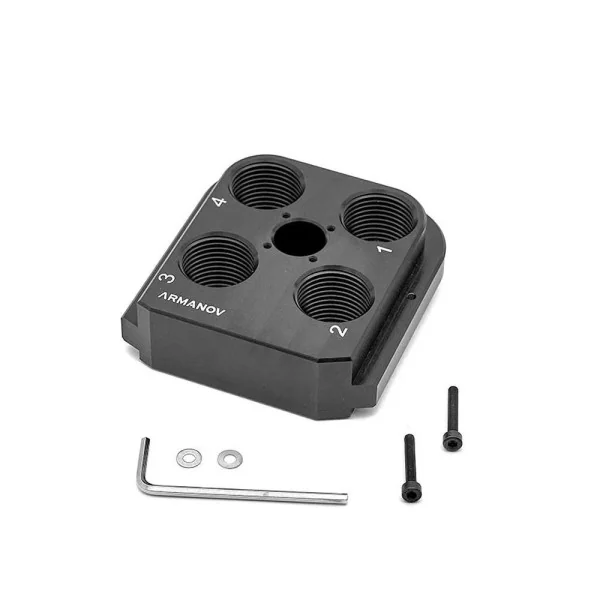Armanov DTH550FF-BL Dillon Precision RL550 tête d'outil à flotteur libre et sans jeu en aluminium CNC
