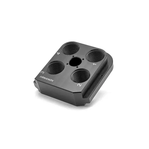 Armanov DTH550FF-BL Dillon Precision RL550 tête d'outil à flotteur libre et sans jeu en aluminium CNC