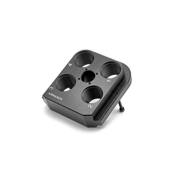 Armanov DTH550FF-BL Dillon Precision RL550 tête d'outil à flotteur libre et sans jeu en aluminium CNC