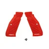 Poignées pistolet Armanov PGCZG2 SpidErgo Gen2 pour séries CZ Shadow 2, SP-01 et 75, ARGENT, taille : petite, longueur : longue 
