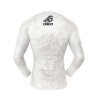 T-shirt de compression à manches longues DED Competition - Blanc, taille : L, Type de vêtements : Regular (Hommes)  Chez DEVILLE