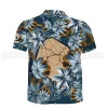 T-shirt DED Motif Floral Balles IPSC Cible Bleu - taille 3XL