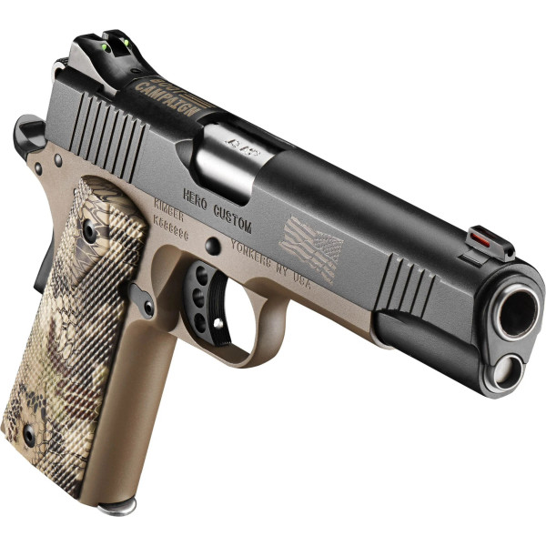Pistolet  Kimber Hero Custom .45 ACP - Édition Spéciale  Chez DEVILLE ARMORY. Votre armurerie en ligne.