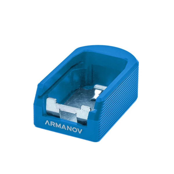Armanov Talon de chargeur pour CZ P-09/P-10 Series MaXXXGrip Line, BLEU  Chez DEVILLE ARMORY. Votre armurerie en ligne.