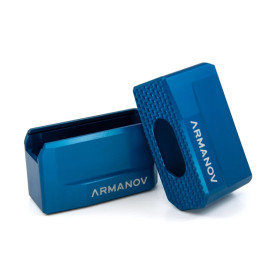 Talon de chargeur Armanov ??MBPSG2 +2 pour fusil de chasse MKA 1919, BLEU  Chez DEVILLE ARMORY. Votre armurerie en ligne.