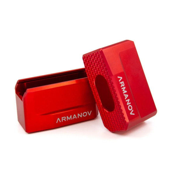 Talon de chargeur Armanov ??MBPSG2 +2 pour fusil de chasse MKA 1919, ROUGE  Chez DEVILLE ARMORY. Votre armurerie en ligne.