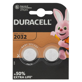 Pack de 2 piles CR2032 lithium 3 volts - Duracell  Chez DEVILLE ARMORY. Votre armurerie en ligne.