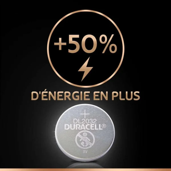 Pack de 2 piles CR2032 lithium 3 volts - Duracell