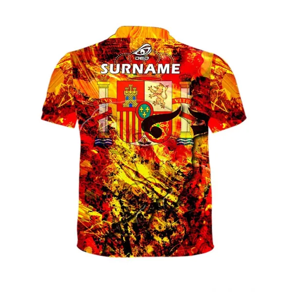 T-shirt DED Espagne, taille: L, Nom personnalisé: Pas de nom, Type de vêtements: Femme