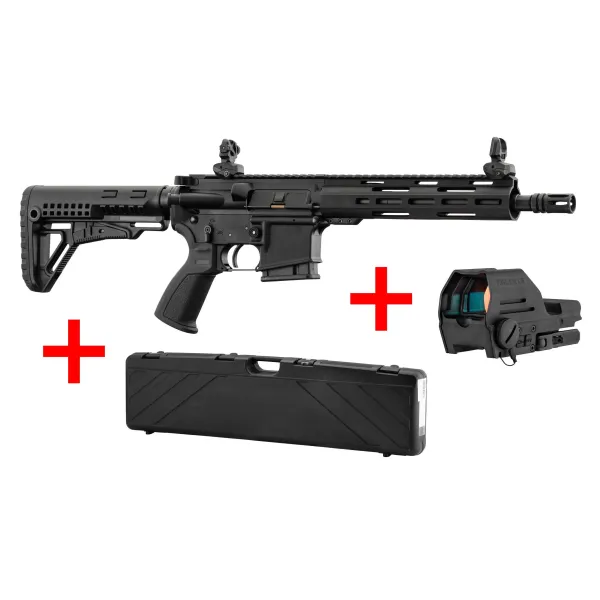 Pack carabine LDT15 L4S 10.5'' Cal. 223 Rem + point rouge Falke version S