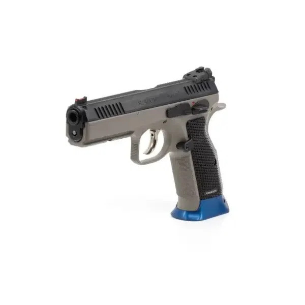 Armanov MWCZAL Magwell for CZ Shadow 2 Series, Color: Blue, size: Large  Chez DEVILLE ARMORY. Votre armurerie en ligne.