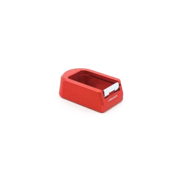 Armanov MPKMR2 Elegance Line Magazine Base Pad for KMR L-02, W-02, Color: Red