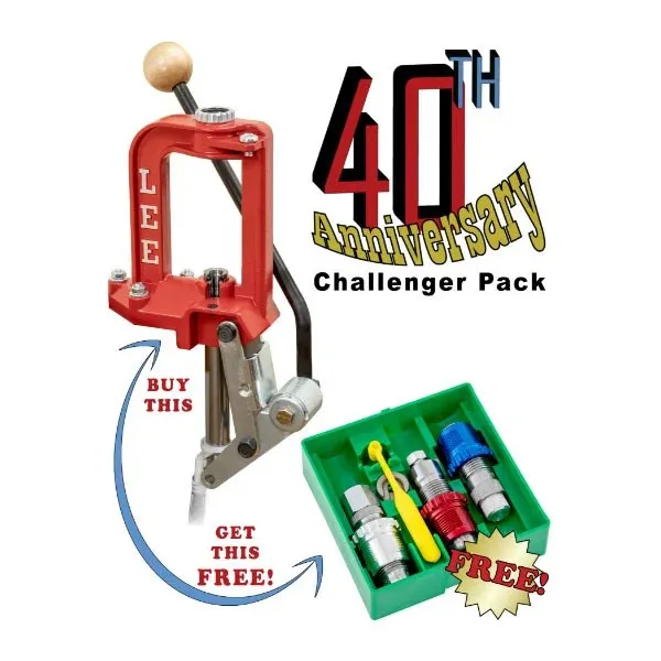 Presse Lee Challenger Breech Lock + jeu d’outils Carbide 3 Die Set .45acp
